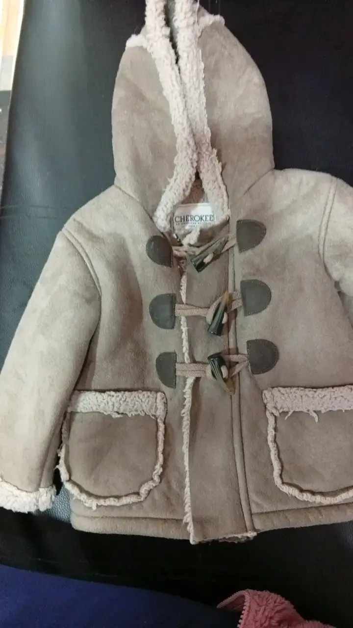 Abrigo de niño con capucha Cherokee beige - 2