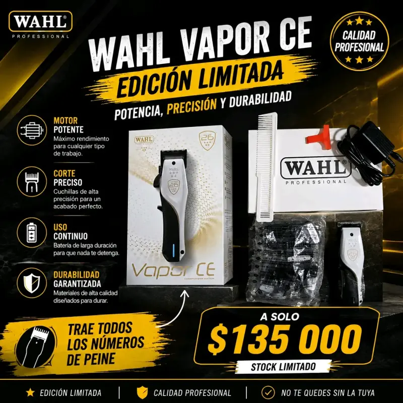 Cortadora de Pelo Wahl Vapor CE Edición Limitada - 2