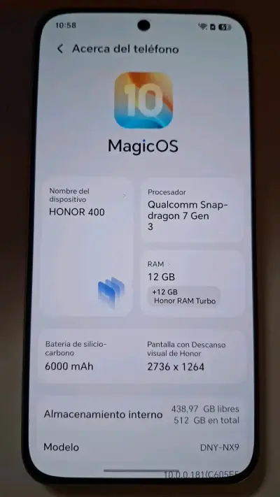 Smartphone Honor 400 con 12GB RAM y 6000mAh - miniatura 2
