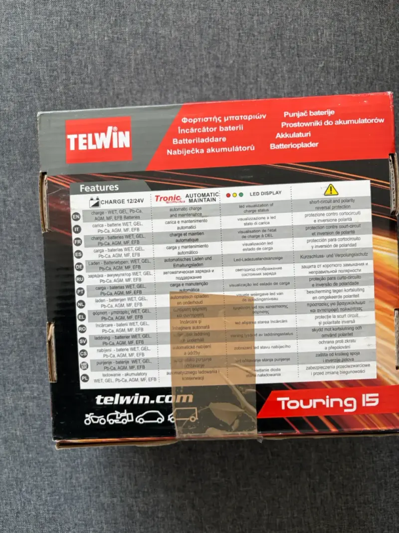 Cargador de Baterías Automático Telwin Touring 15 - 3
