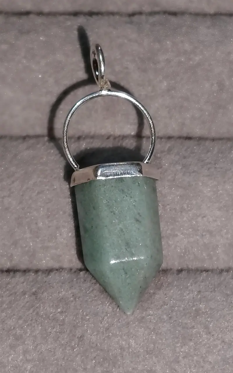 Dije de cuarzo natural en plata 925 - 2