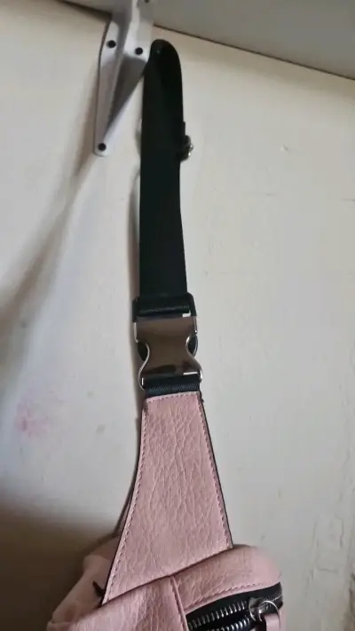 Riñonera de cuero rosa Ziol - miniatura 2