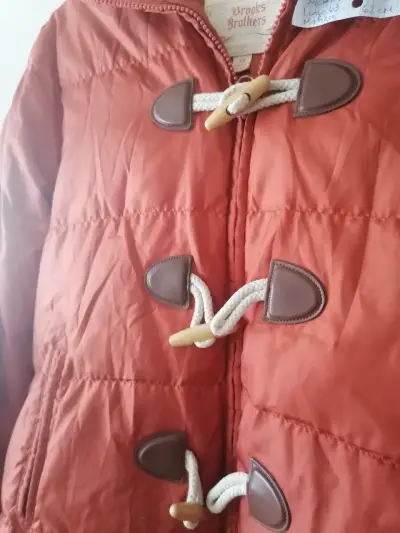 Chaqueta Brooks Brothers anaranjada con cierre de cuerda - miniatura 4