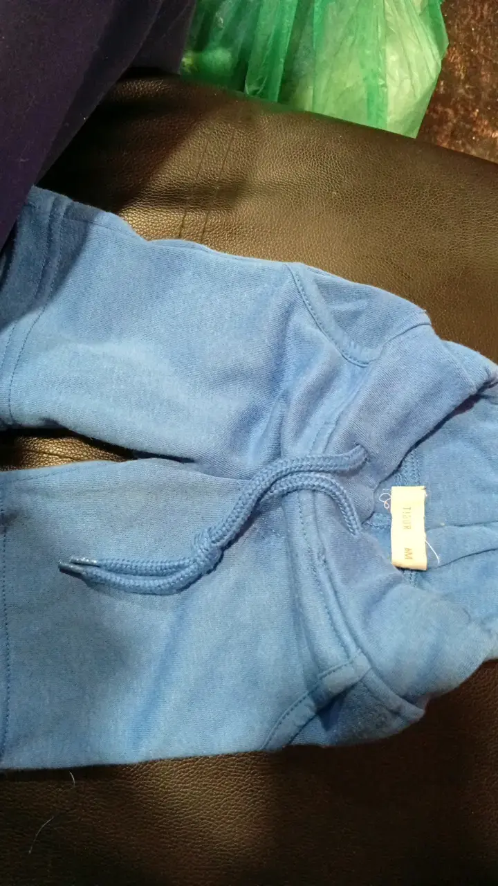 Shorts de niño azul con cordón - 2