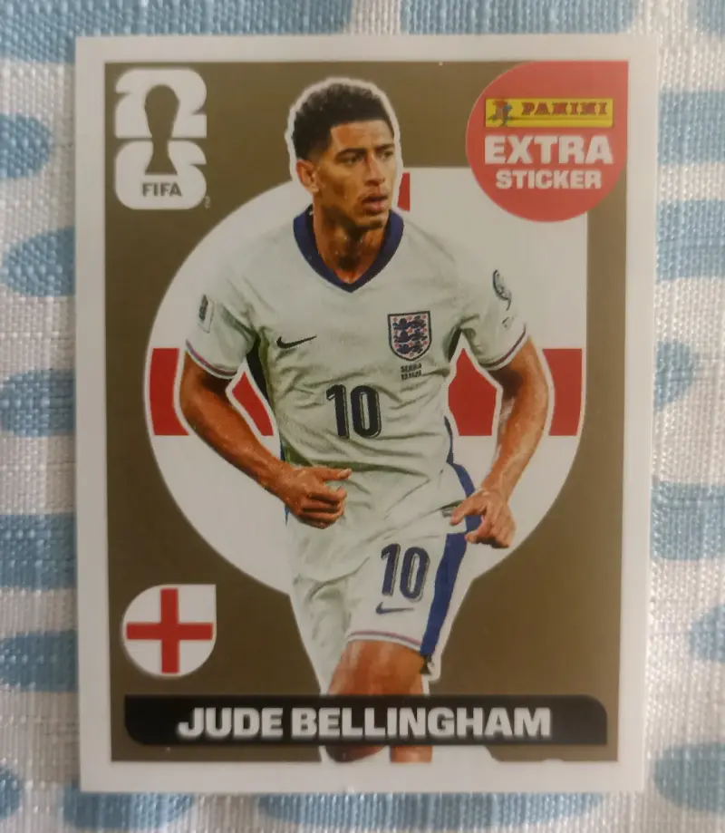 Extrasticker Jude Bellingham Gold/Dorado/Oro