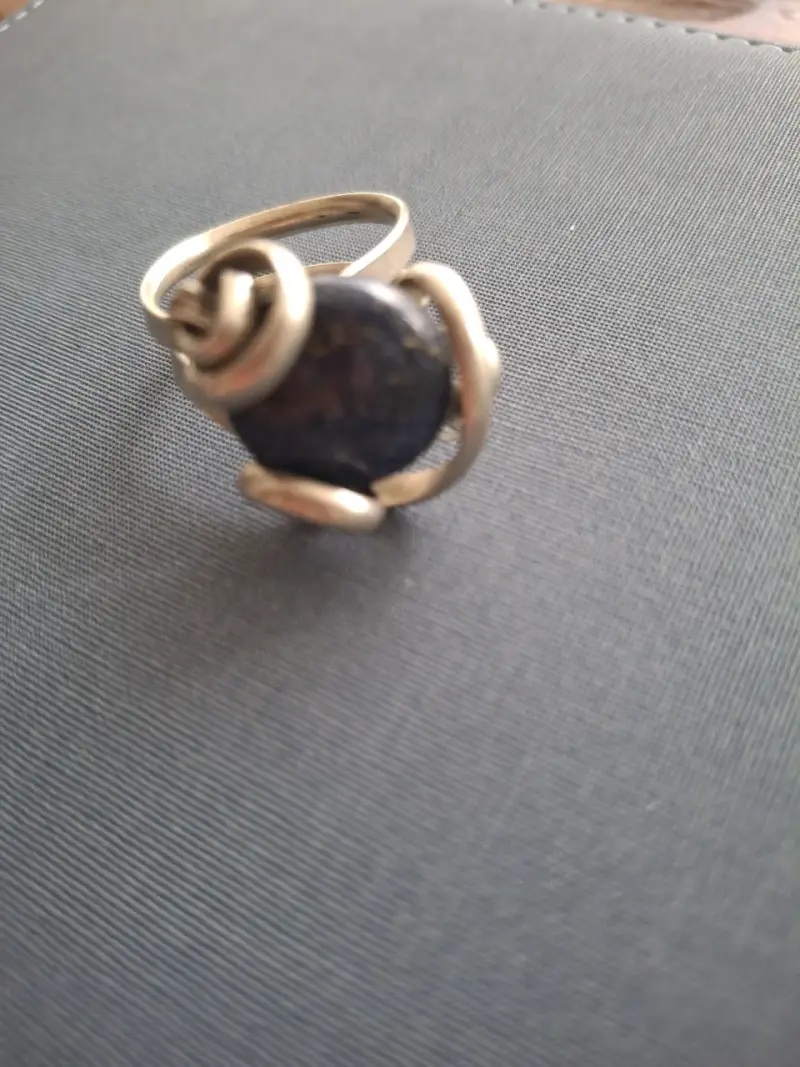 Anillo de plata y lapislazuli - 1