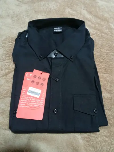 Camisa negra de hombre GuardLine XL - miniatura 2