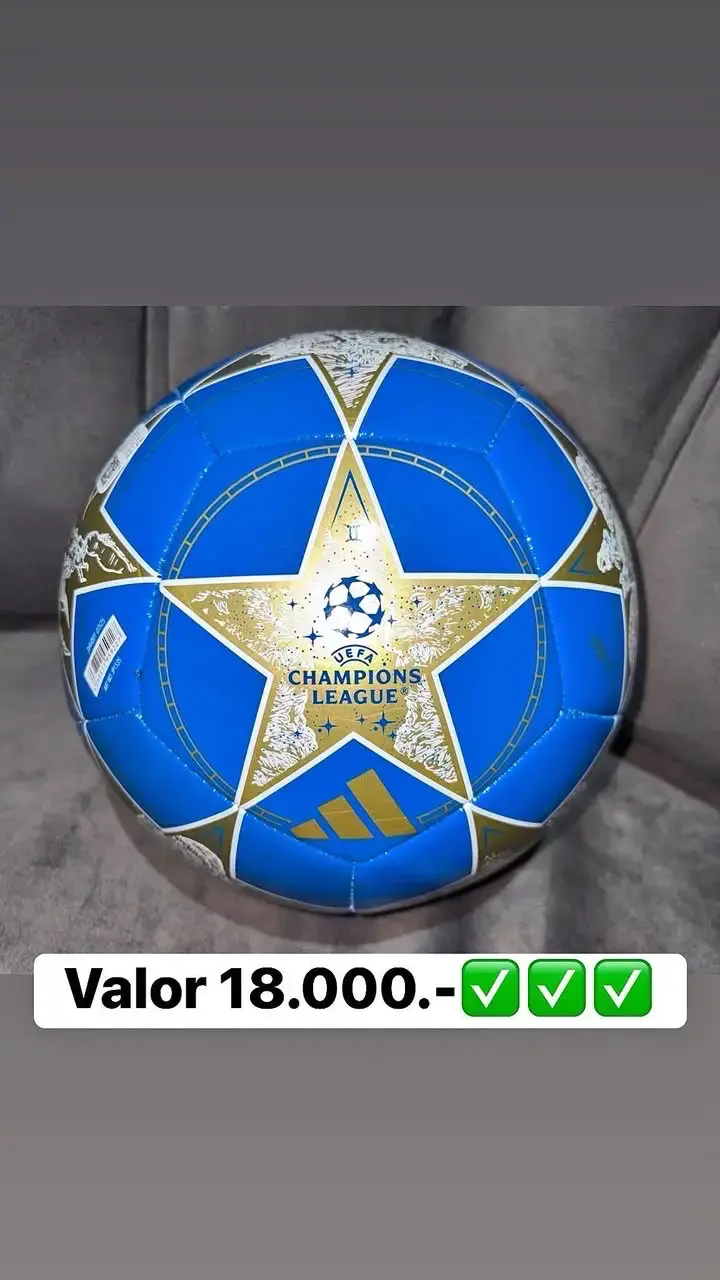 Balón de fútbol UEFA Champions League azul