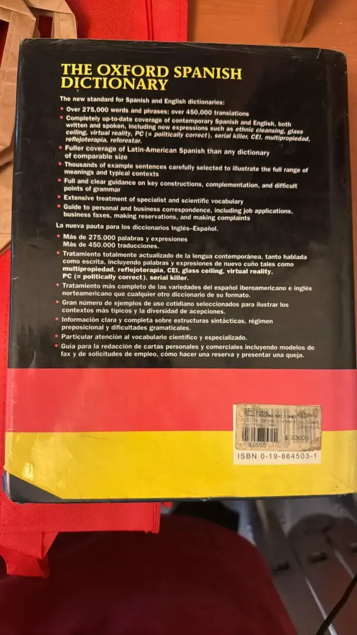 Diccionario Oxford Español-Inglés edición actualizada - 2