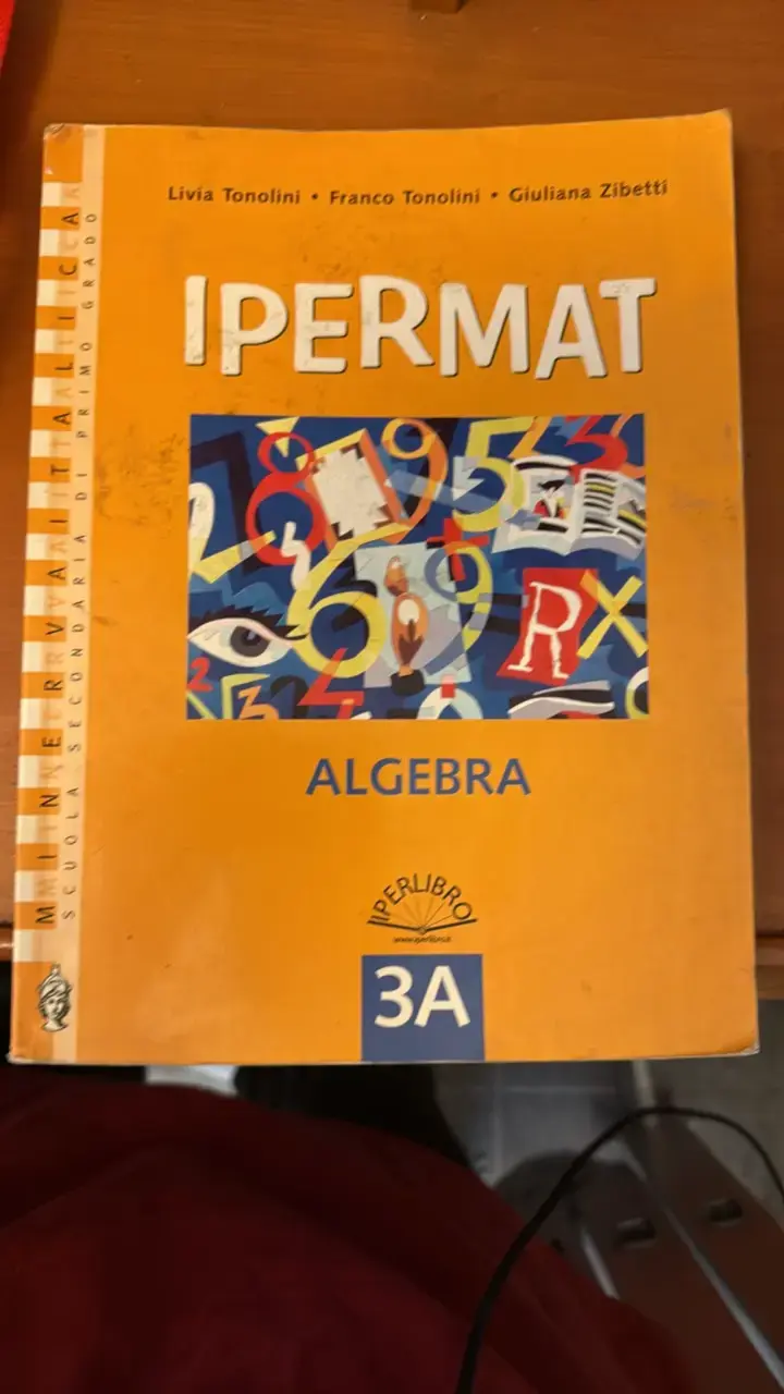 Libro de Álgebra Ipermat 3A Minerva Italica - 1
