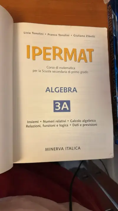 Libro de Álgebra Ipermat 3A Minerva Italica - miniatura 3
