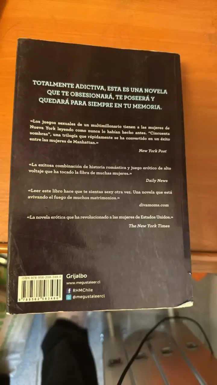 Libro Cincuenta Sombras de Grey de E.L. James - 2