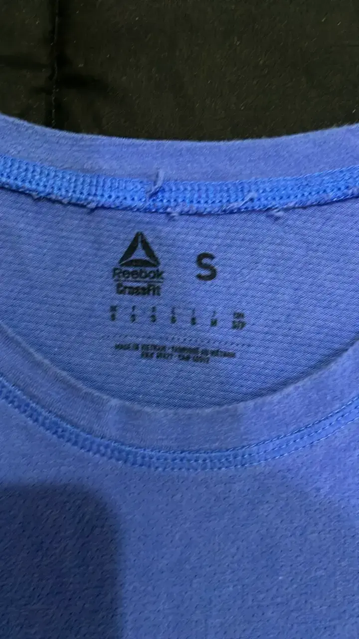 Polera Reebok CrossFit azul talla S - 2