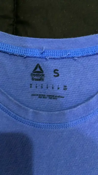 Polera Reebok CrossFit azul talla S - miniatura 2