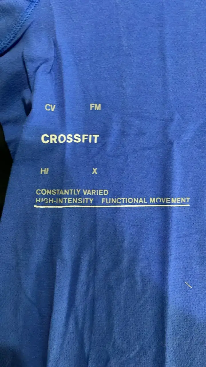 Polera Reebok CrossFit azul talla S - 4