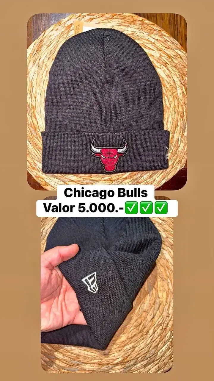 Gorro Chicago Bulls negro unisex