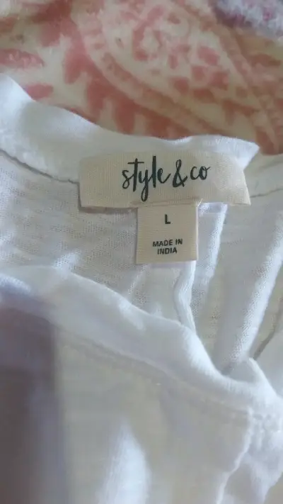 Vestido blanco Style & Co talla L - miniatura 2