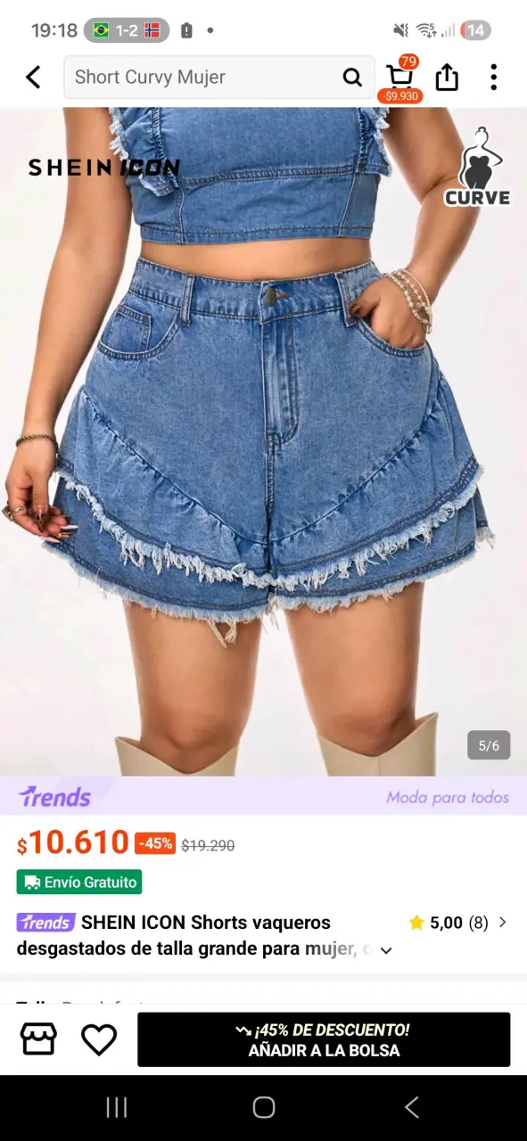 Blusas de Sunspun y Shorts de Shein Icon mujer - 3