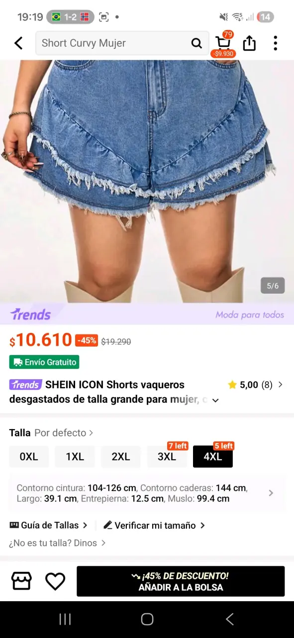 Blusas de Sunspun y Shorts de Shein Icon mujer - 4