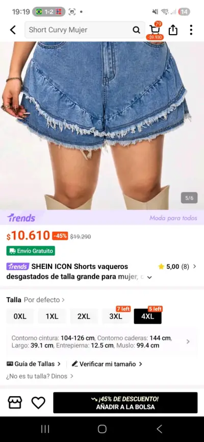 Blusas de Sunspun y Shorts de Shein Icon mujer - miniatura 4