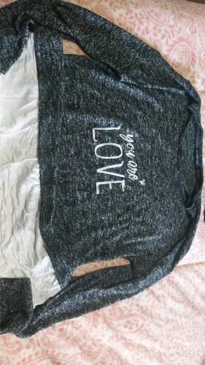 Polerón gris con estampado 'You Are Love' - miniatura 1