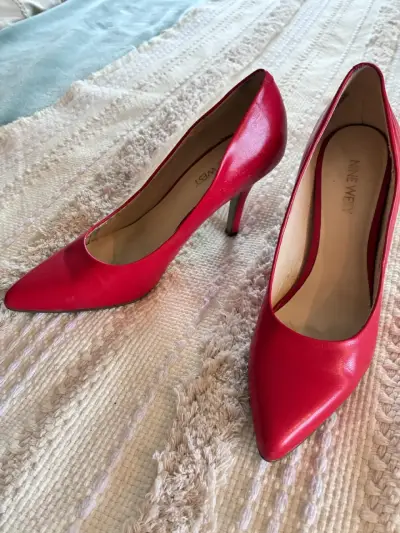 Tacones Nine West  rojo 36 elegantes - miniatura 1