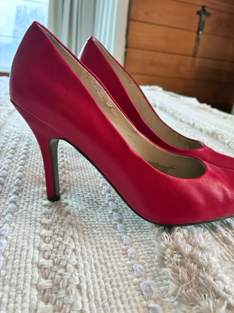 Tacones Nine West rojo 36 elegantes - 4