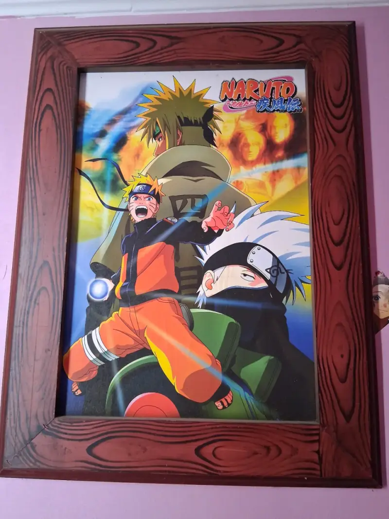 Cuadro decorativo de Naruto y Nezuko enmarcado - 2