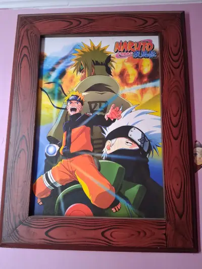 Cuadro decorativo de Naruto y Nezuko enmarcado - miniatura 2