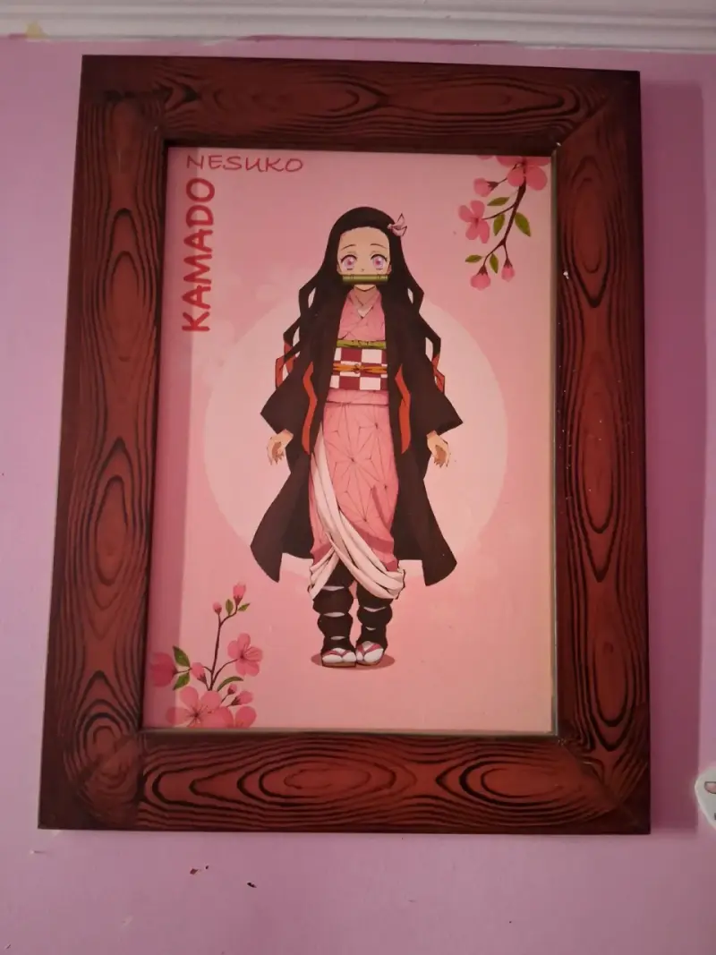 Cuadro decorativo de Naruto y Nezuko enmarcado - 3