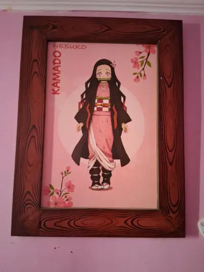 Cuadro decorativo de Naruto y Nezuko enmarcado - miniatura 3