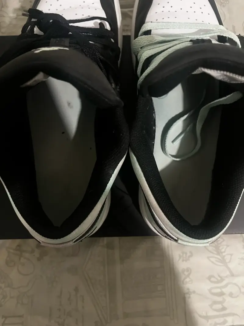 Zapatillas Nike Air Jordan 1 Low Verde y Negro - 5