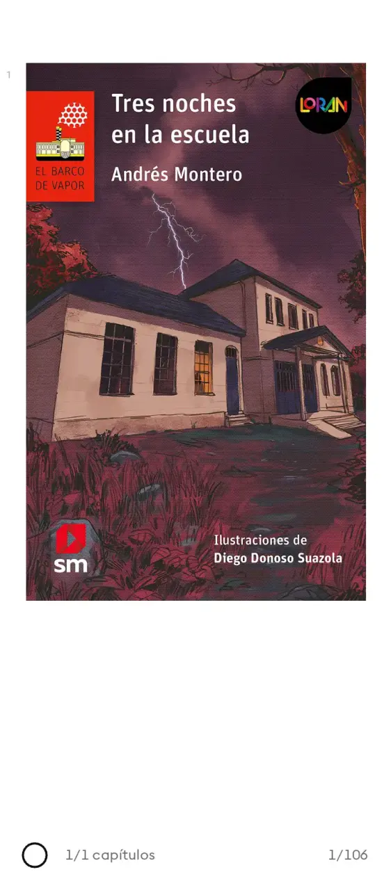 Libro 'Tres noches en la escuela' de Andrés Montero - 1