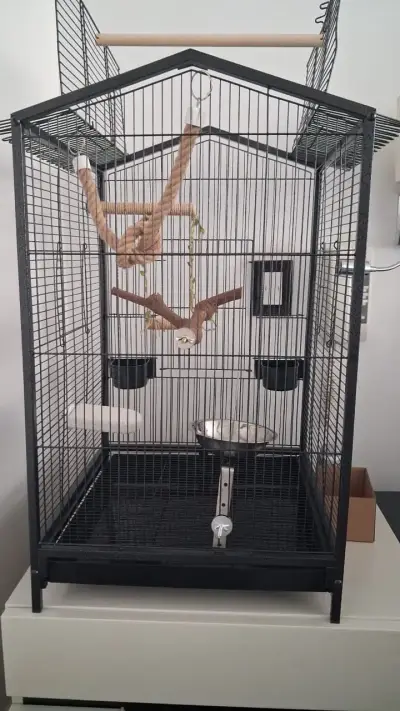 Jaula grande para aves con accesorios - miniatura 1