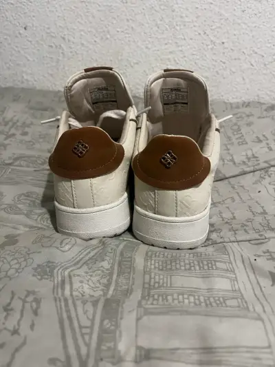Zapatillas blancas Red Label con detalles marrones - miniatura 3