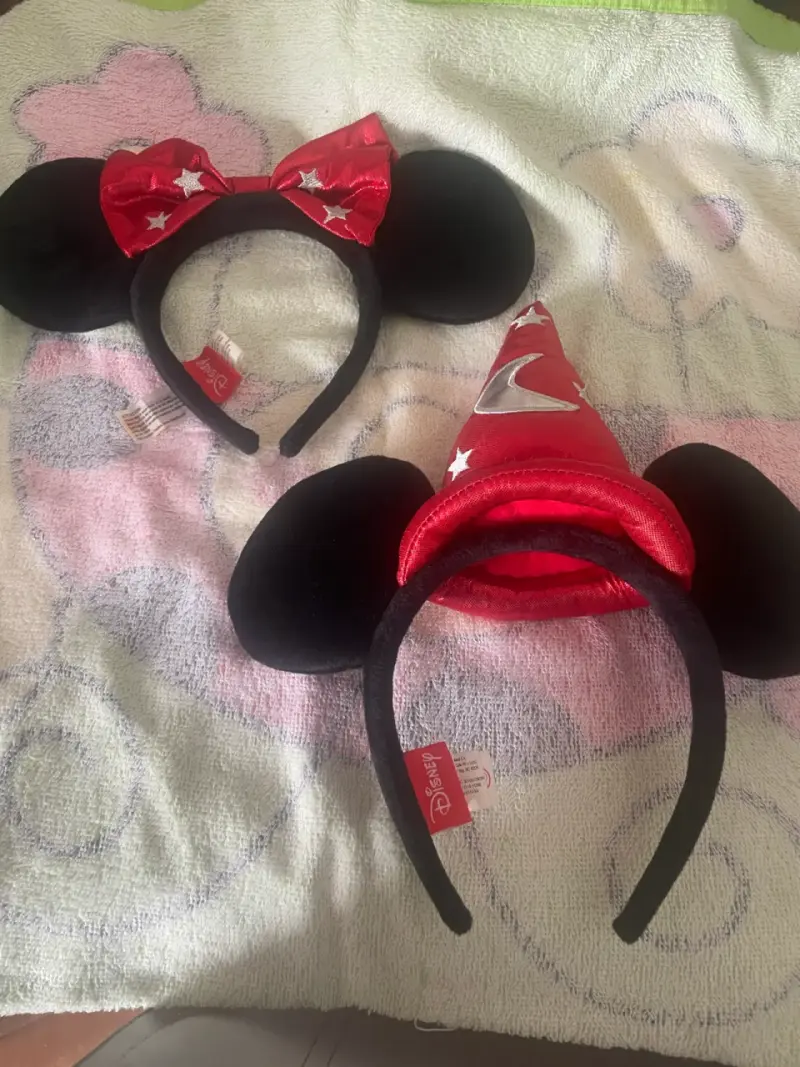 Diademas Disney con orejas y sombrero rojo - 1