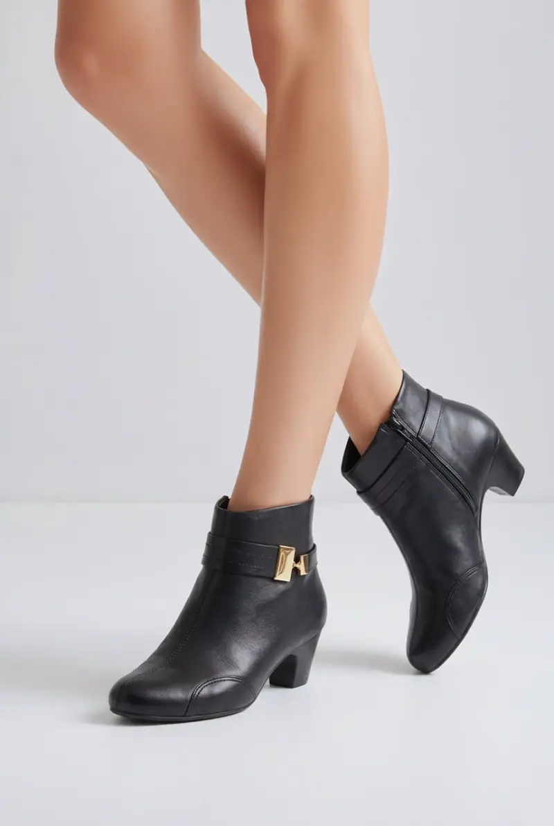 Botines negros Modare con tacón bajo - 1