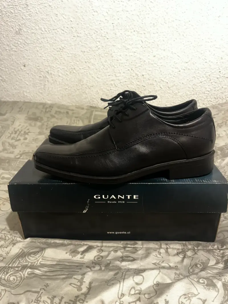 Zapatos de vestir negros Guante en cuero - 1
