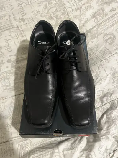 Zapatos de vestir negros Guante en cuero - miniatura 2