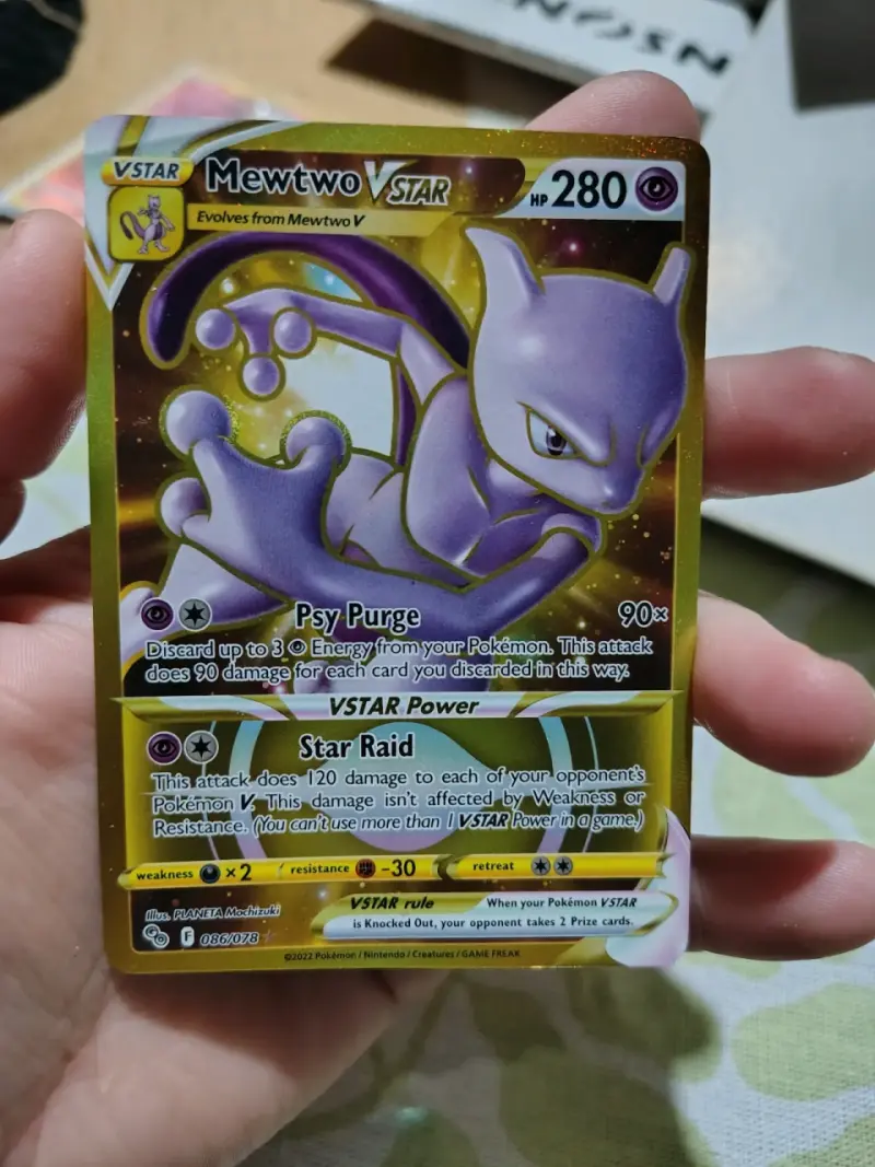 Tarjetas Pokémon Mewtwo V y VSTAR - 2