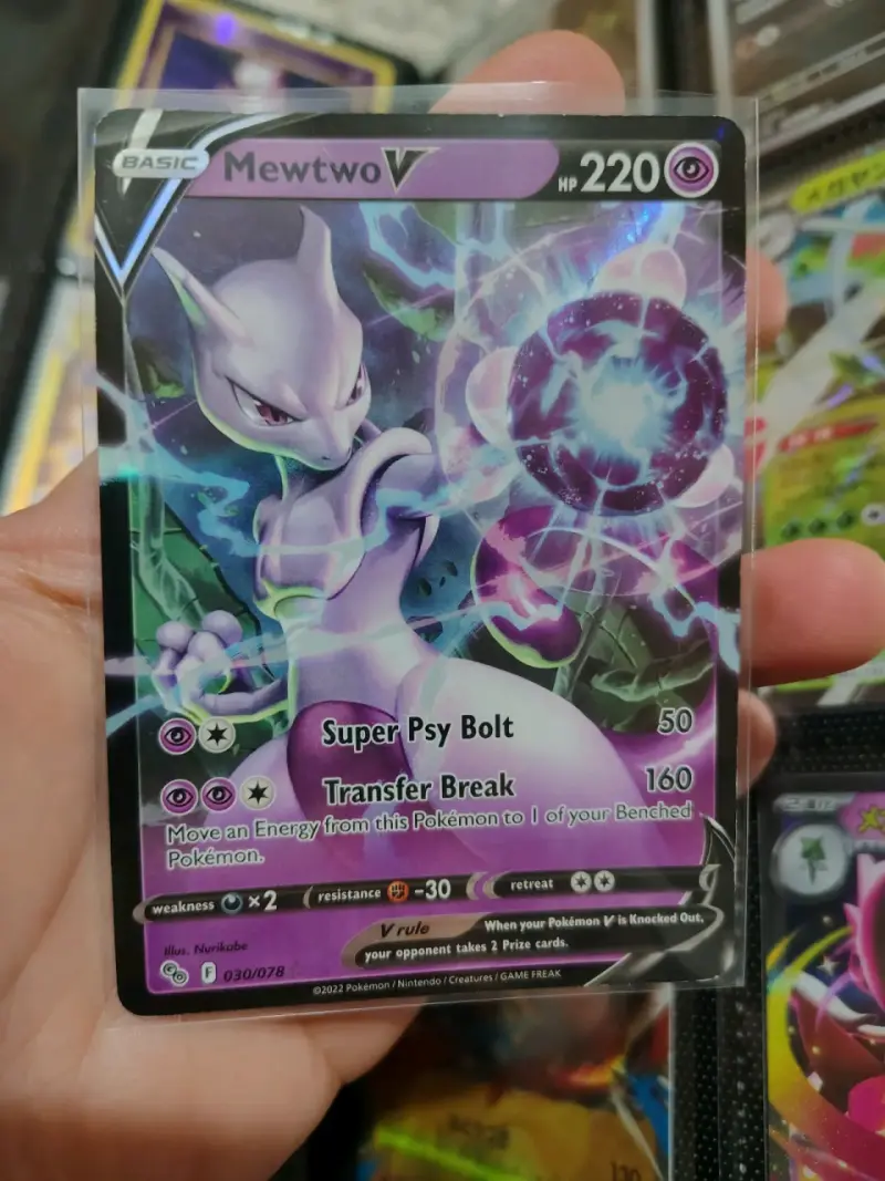 Tarjetas Pokémon Mewtwo V y VSTAR - 4
