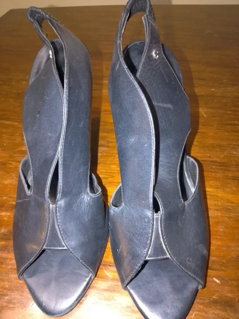 Sandalias de tacón alto negras elegantes - 4