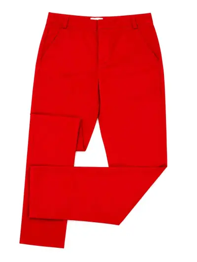 Pantalón rojo de vestir para mujer - miniatura 1
