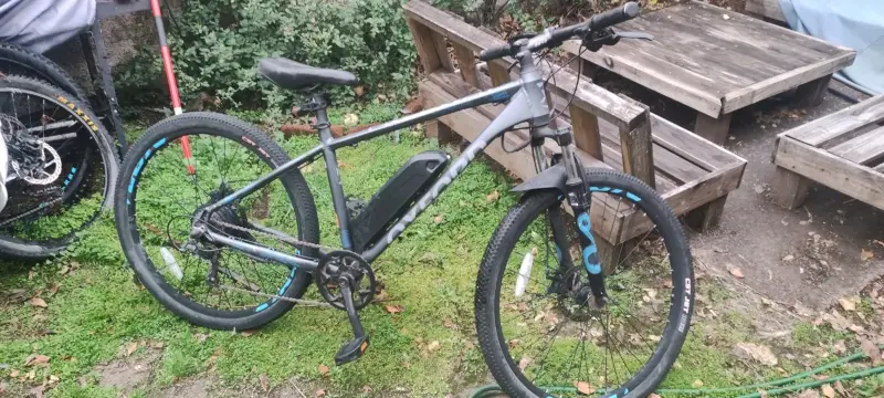 Bicicleta eléctrica Oxford freegris con suspensión - 1