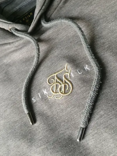 Polerón con capucha gris SikSilk para hombre - miniatura 2