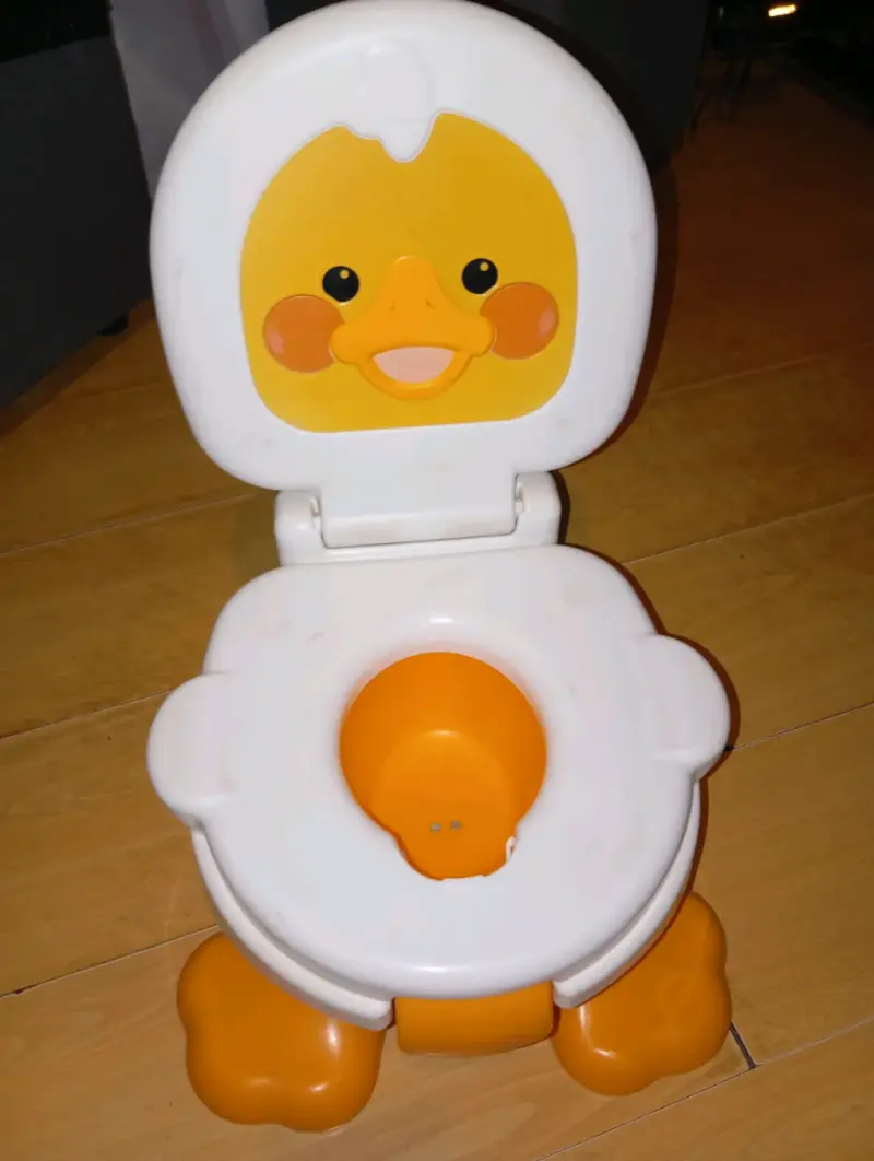 Bacinica infantil pato diseño divertido