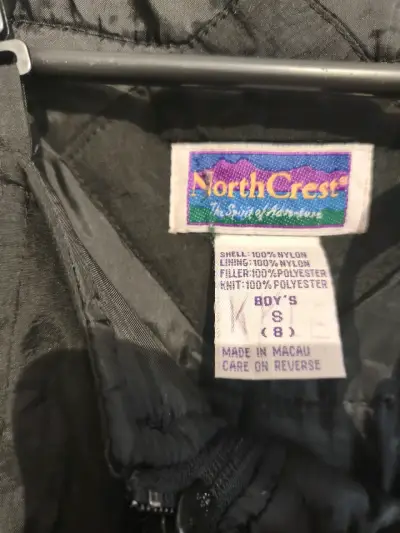 Overol de nieve negro para niño Northcrest - miniatura 2