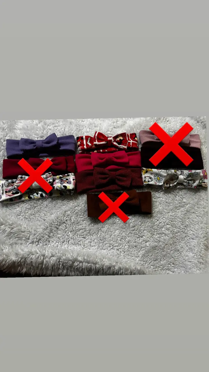 Set de cintillos para niñas con lazo