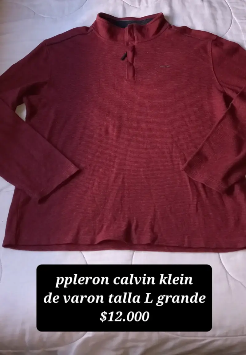 Polerón Calvin Klein de hombre rojo talla L