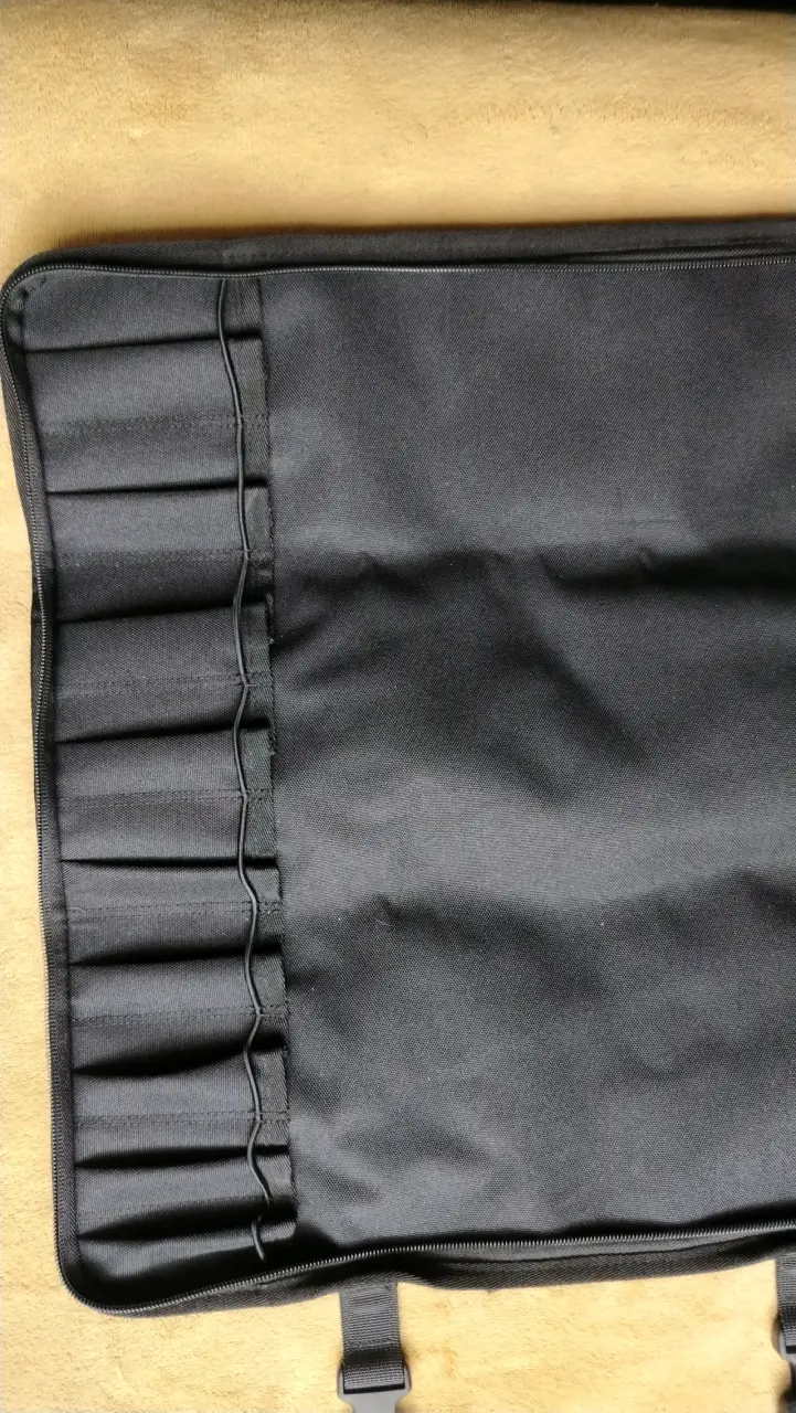 Funda negra para cuchillos con correas ajustables - 3